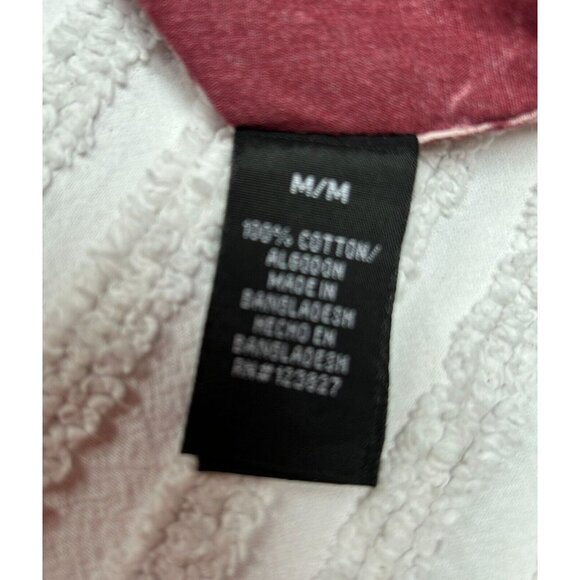 Tranquility Mayhem Mens Tie-Dye Button Up Shirt Short Sleeve Pocket Medium Red - Picture 4 of 9